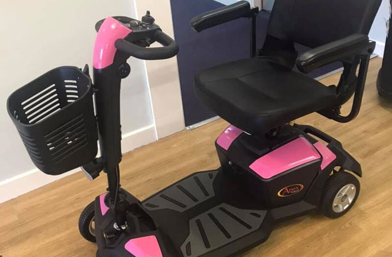 Pride ‘Apex Rapid’ mobility scooter on sale at The Disability Resource Centre
